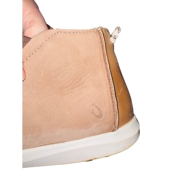 Olukai Hawai'iloa Manu Hope Womens Leather Slip-On Booties 6.5 Tan Cushioned - Picture 12 of 12